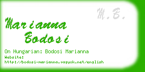 marianna bodosi business card